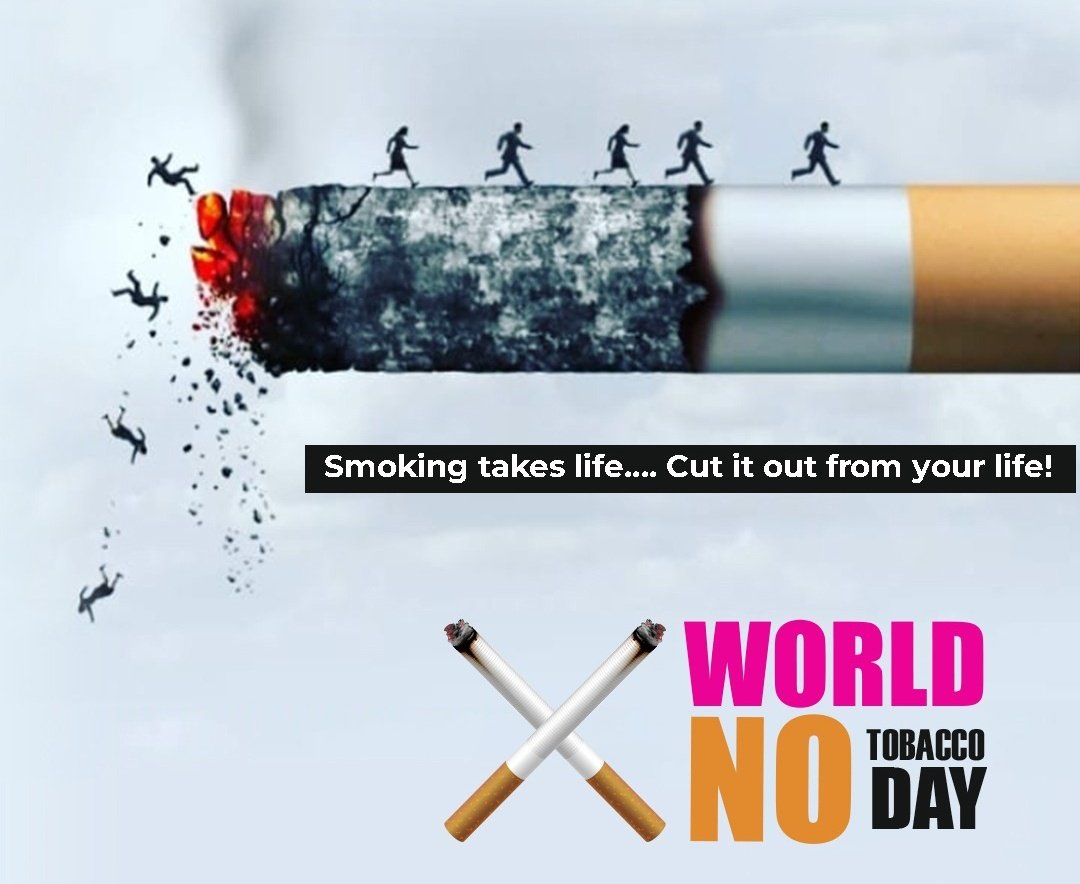 Today is #WorldNoTobaccoDay.
Abuse of tobacco and related substances result to death and severe diseases.
Remember: 'Smokers are liable to die Young'. 
#WorldNoTobaccoDay2023
#WorldNoSmokingDay
