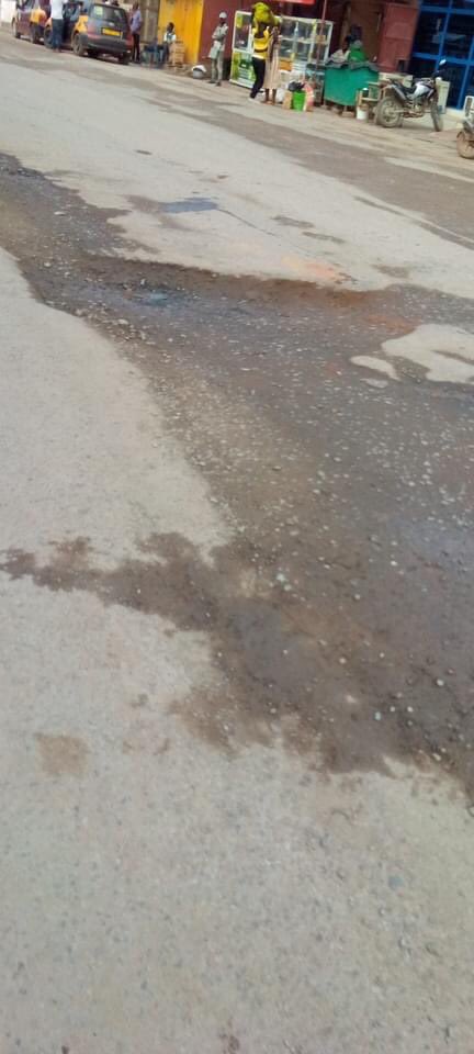 JonathanSiawAt1's tweet photo. Current state of High Street Road in Tarkwa-nsuaem Constituency under the care of Hon. Mireku Duker (MP) and Hon. Benjamin Kessie (MCE). Heavy MANHOLES.

The #focus on galamsey and media suppression than development of the area.

#GhPotholes 

Cc. JoyNews TV3 Ghana https://t.co/VKxlqq06qY