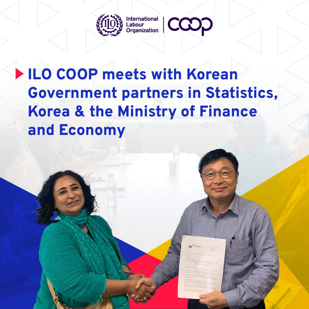 ilocoopsse's tweet photo. 🔔#MissionUpdates
🤝 #ILOCOOP meets #KoreanGovernment partners in Statistics #Korea & the Ministry of Finance & Economy 🇰🇷
💼Discussed progress on #collaboration on #statistics of #coops & the #SSE in #Asia policy research
🚀 #StayTuned for more #updates https://t.co/aEHztmAGgI