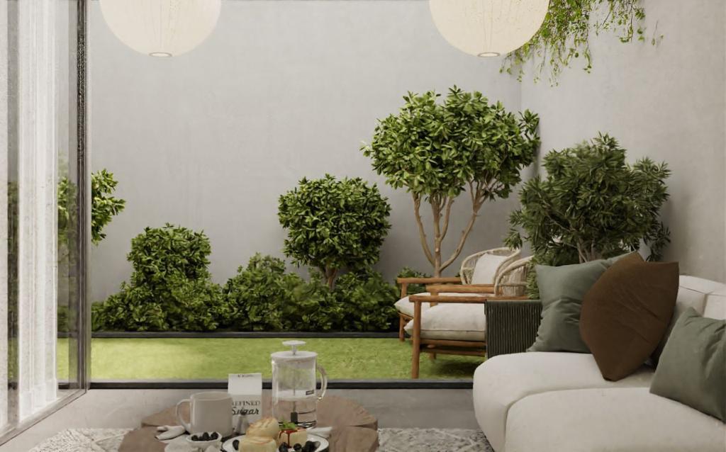 اجمل فكرة استغلال الارتداد بجلسة خارجية
من اعمالي في التصميم الداخلي 
#تصميم_داخلي