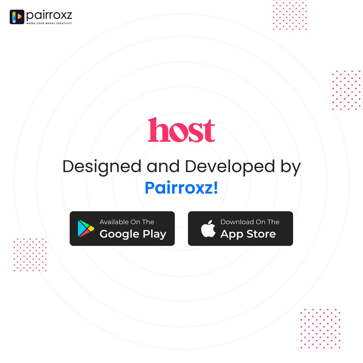 pairroxz's tweet photo. We are thrilled to announce that we have achieved a major milestone in our app development endeavors. Kudos to our hard-working and dedicated team that has made it possible for ‘HOST’ to go live.

Go checkout Host Web:- https://t.co/e2OVEA1Sd8

#pairroxz #host #application https://t.co/RlPKUcmbJc
