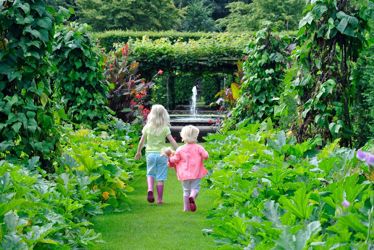 In #NationalChildrensGardeningWeek, why not bring the children to our glorious gardens and help them become inspired by the joys associated with gardening?  Being out amongst nature - &amp; playing in our playground too - can make for a great #kids #dayout. #CumbrianGarden #halfterm