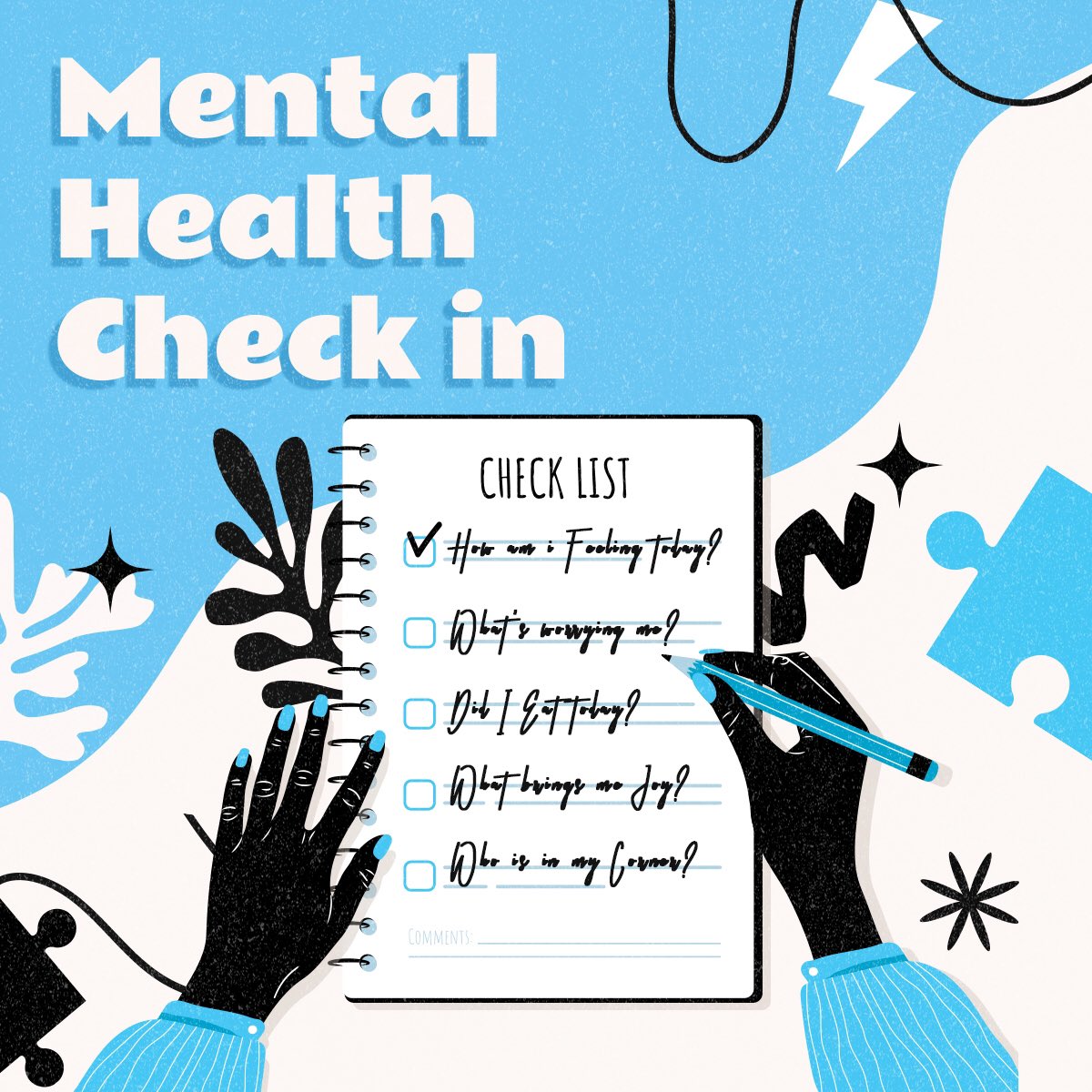 Let's end #MentalHealthAwarenessMonth by making a commitment to ourselves to continue to take care of our mental health. #LetsBonga