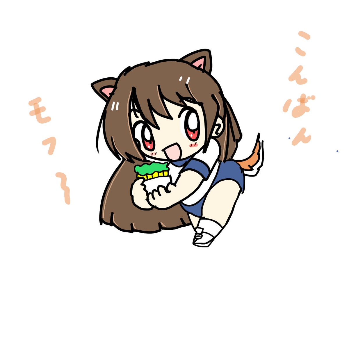 「こんばんは ブロッコリースプラウトを再び栽培」|塩粥のイラスト