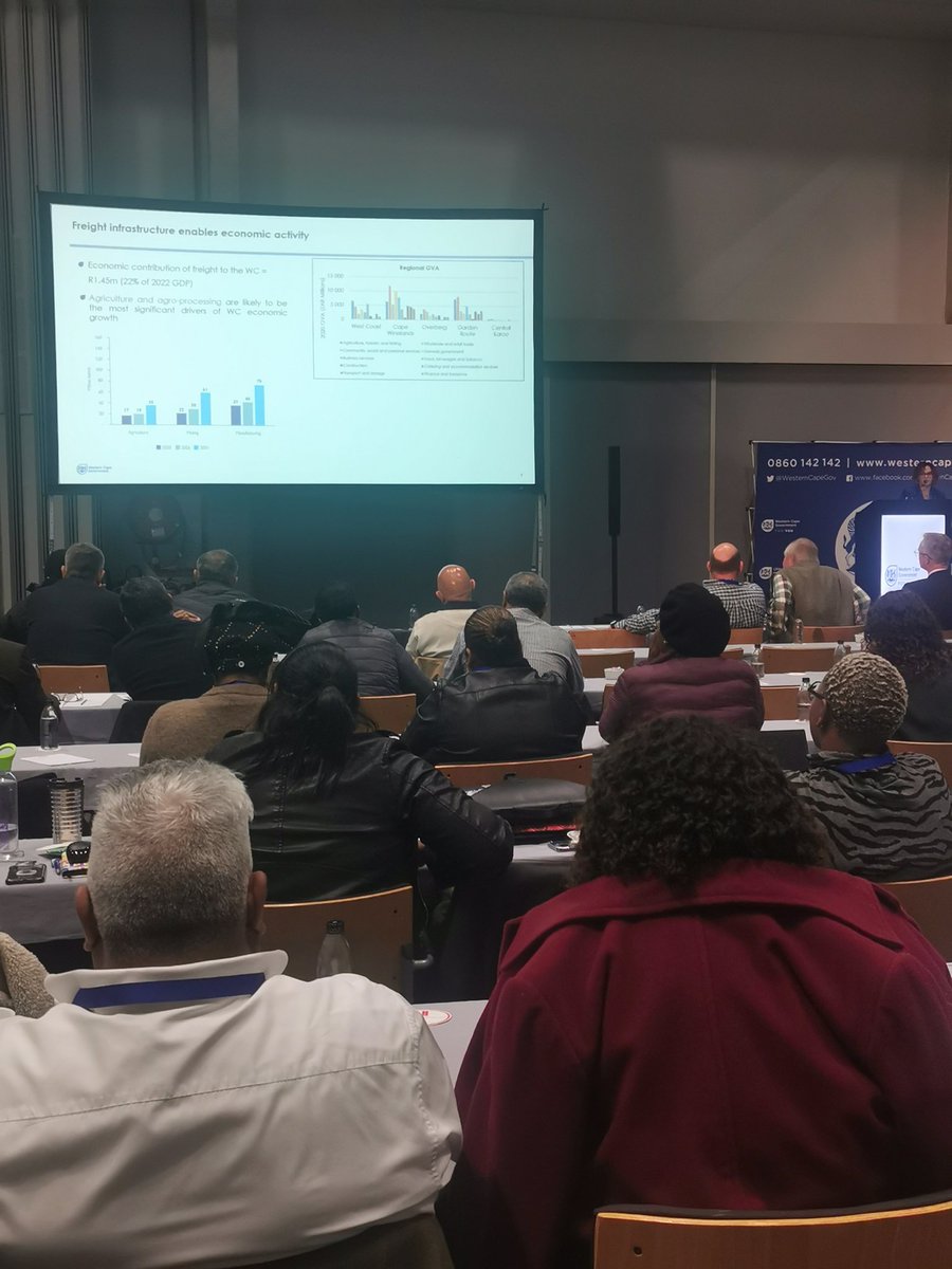 WCGov_infra's tweet photo. Western Cape Mobility Department's Corrine Gallant speaks about the Western Cape Government's Freight Management Strategy at the WC Infrastructure Summit. @WCGov_Mobility @WesternCapeGov https://t.co/uT3UZSndB0