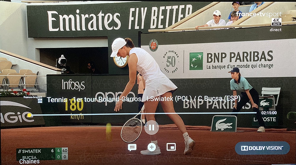 Avcesar's tweet photo. Roland Garros 4K, le grand chelem HDR chez Molotov @dolby #TV #RG2023 #tennis #franceTv @MolotovTV #OrneTHD @FranceTvDistrib @PrimeVideo @amazon #streaming #SVOD #streaming #streamingisthenewbusiness #broadband #smartphone #telecommunications #OTT… https://t.co/8zcyOaWLIM https://t.co/sfV6g1ybro