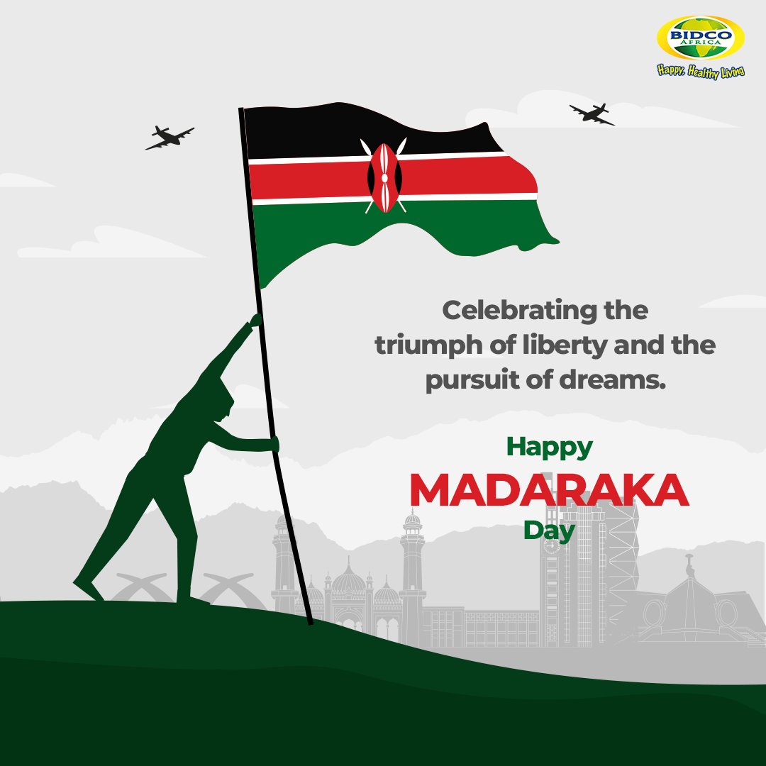 BidcoGroup's tweet image. Commemorating freedom and embracing joy. 
Happy MadarakaDay!
#MadarakaDay #CelebrateFreedom #ProgressAndUnity #FreedomCelebration
#EmbracingProgress #HonoringFreedom #CelebrateWithUs #BidcoAfrica
