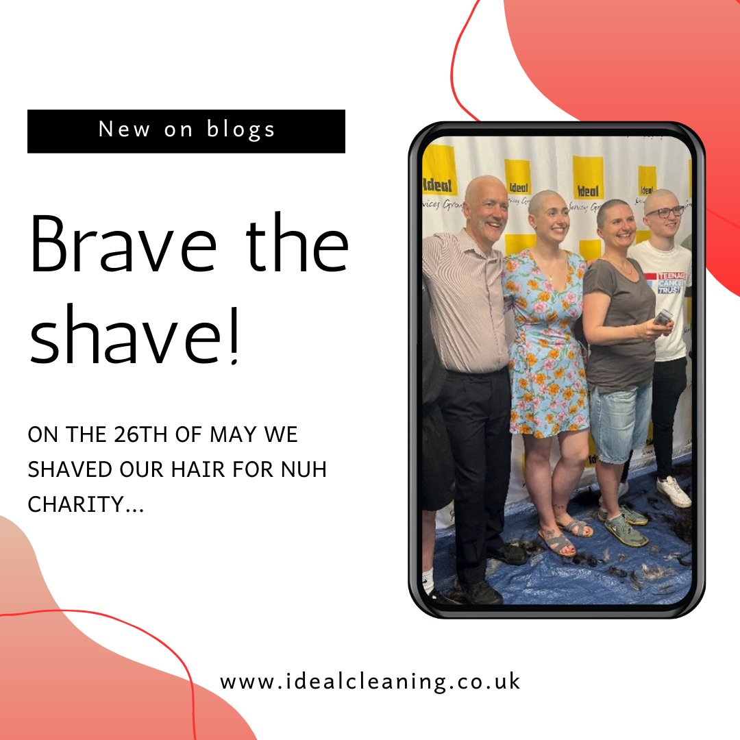 Ideal_servicesg's tweet photo. New Blog Alert! 

Our brand new blog "Brave the Shave is out now!

On the 26th of May, colleagues from Ideal took part in the Head shave to raise money for Nottingham Hospitals Charity...

Link in the bio to read the full blog! 

#fundraising #community  #bloggers https://t.co/qwynjUATgl