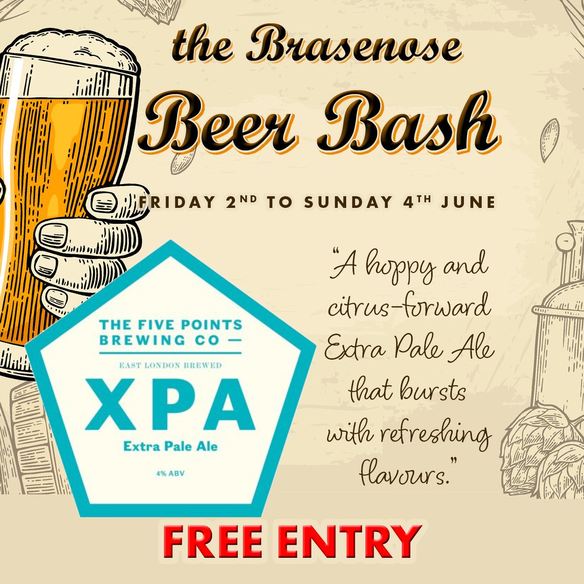 TheBrasenose's tweet photo. Fancy a Pint?
We have 10 Beers on for our #BrasenoseBeerBash
https://t.co/fpd9cwhnFZ
@FivePointsBrew #XPA https://t.co/2UcpLEqGhs