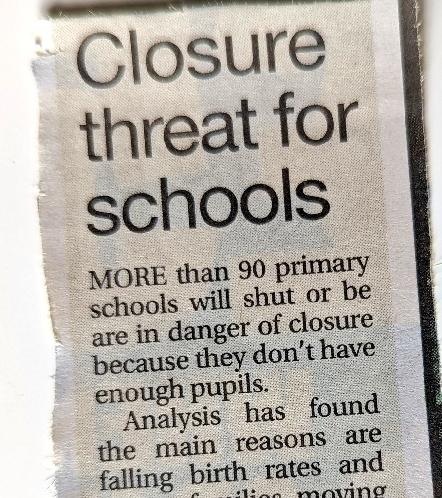 Some schools might shut due to a lack of pupils. Recently there were worries that some schools could have class sizes of 50 to 60 due to lack of staff. A problem we could actually solve. If only there was some sort of school vehicle that could bus these children around.