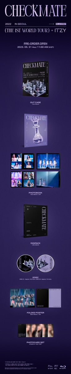 go_chivel's tweet photo. OPEN PRE ORDER 2022 ITZY THE 1ST WORLD TOUR in SEOUL

💜DVD : 830.000 DP 400.000 est 600gr
🖤BLURAY : 930.000 DP 500.000 est 400gr

✅bersih ina
📍surabaya
CLOSE ORDER 7 juni 2023 https://t.co/sytgf6mLOx