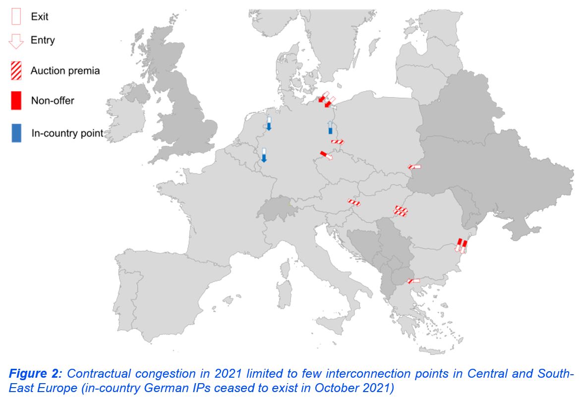 🔥Contractual congestion in #EU #GasMarkets tripled in 2022.

💶TSOs collected huge #congestion revenues of €3.4 billion (compared to €55 million in 2021).

🔔#TSOs and #NRAs should act to manage congestion.

🔗acer.europa.eu/news-and-event…

@ENTSOG @EU_Commission