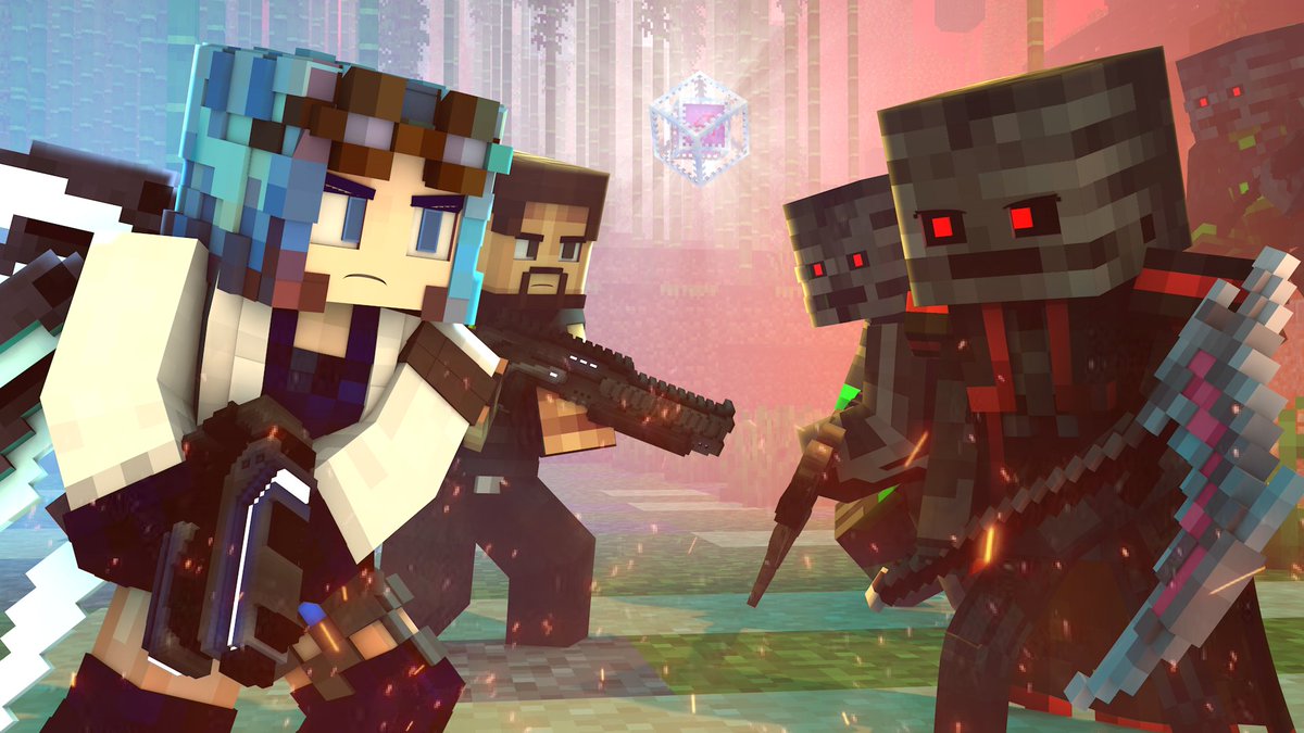 Rainolaguer's tweet photo. We are the Danger XL - A Minecraft Music Video (COMING SOON!)

Plot:
The Frostbourne challenge the Wither Angels for the last end crystal in the Overworld.

This is the final episode for Season 3, deciding the fate of both factions and opening up a new storyline for Season 4. https://t.co/Xuac4eB62n