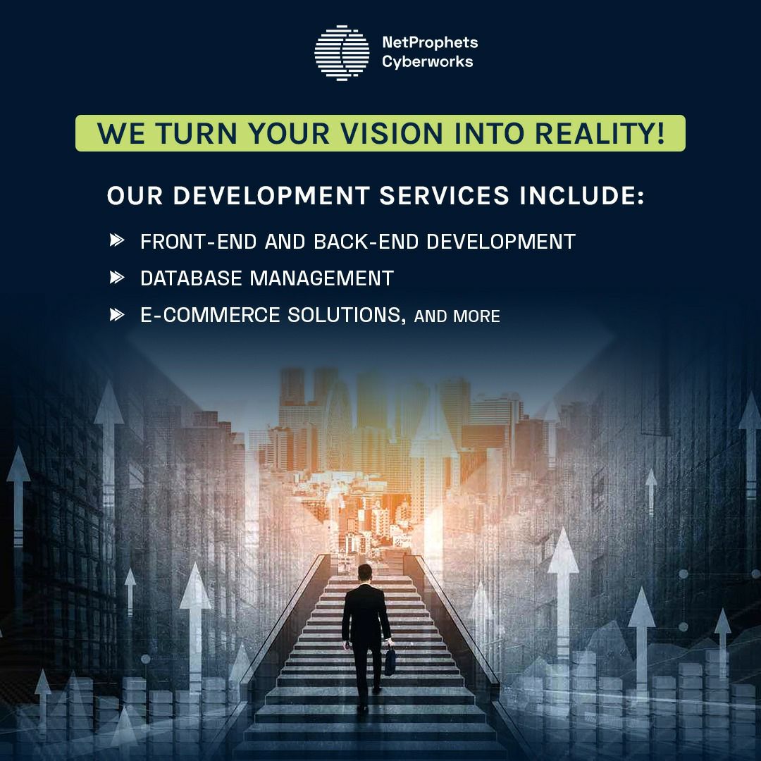 npglobal's tweet image. Take your business to the next level with our professional development services. Whether you need a simple website or a complex web application, we've got you covered.
Contact us today - info@netprophetsglobal.com
.
.
#workplaceconnections #TechnologyForChange #Trending