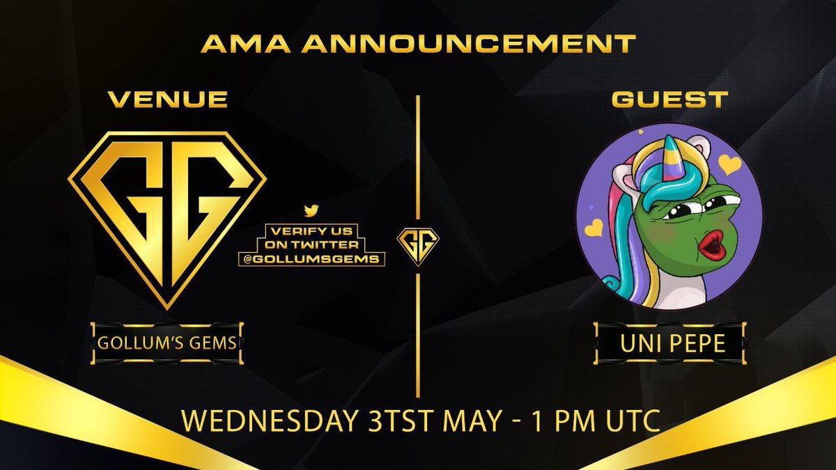 We are live on Gollum's Gems AMA at 1 PM UTC

Join to support the project!

There is $300 to be won by random listeners + 3 WL spots.

To be eligible to win, you must be a member of @gollumsgems 

We hope to see you all there.

t.me/gollumsgems