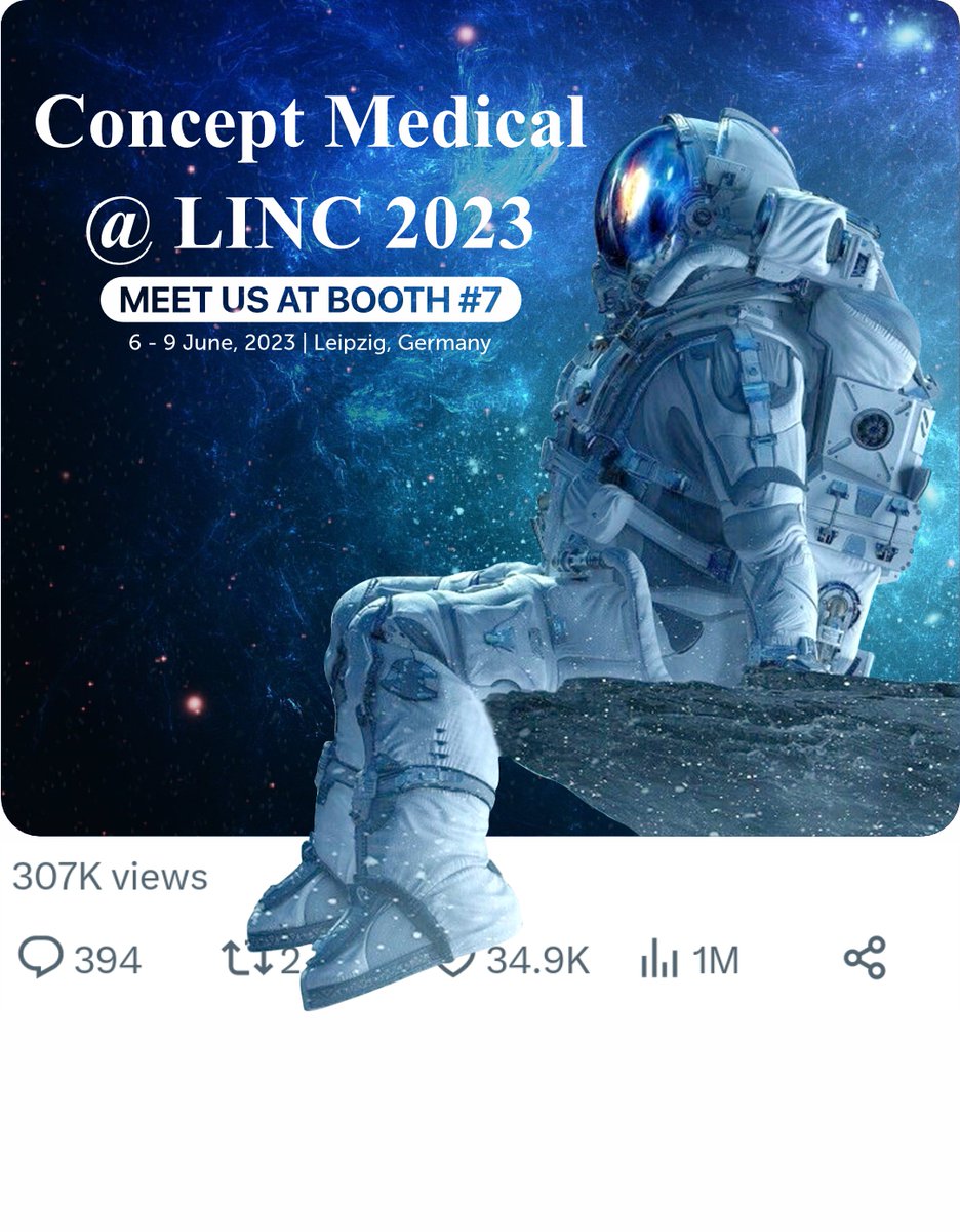 conceptmedicals's tweet photo. Join Concept Medical at #LINC2023, Leipzig, Germany 🇩🇪 and experience the future of medical advancements.
#GameChanger
@LINCmeeting https://t.co/sCN9B8DPi4