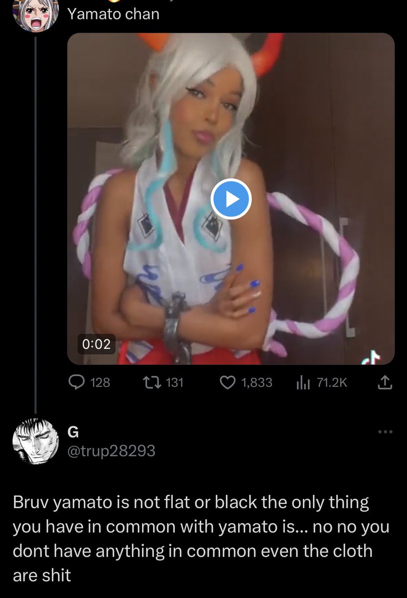 Sanjistars's tweet photo. It’s just a cosplay yall 😂 https://t.co/v4ioWyea0d