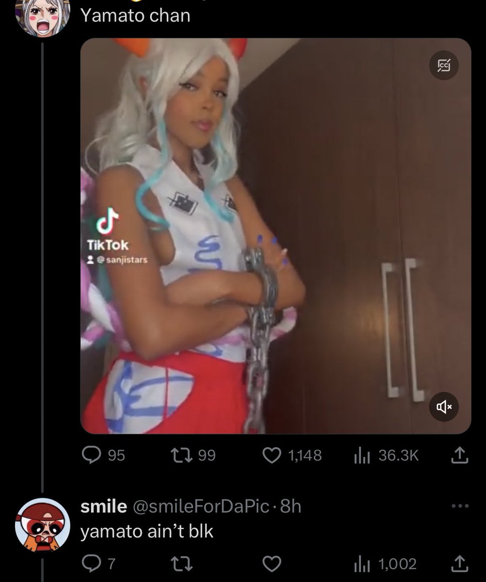 Sanjistars's tweet photo. It’s just a cosplay yall 😂 https://t.co/v4ioWyea0d