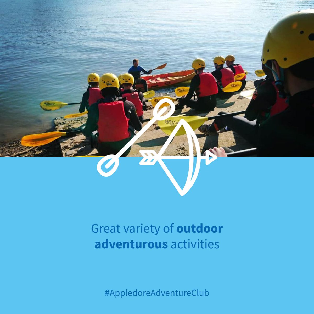 Limited spaces left for our Appledore Adventure Club this Friday June 2nd! Make the most of the blue skies and warmer days with some adventure in the outdoors, from high ropes, kayaking, to zip line and assault course.

Book here: bit.ly/3MPhMCa
