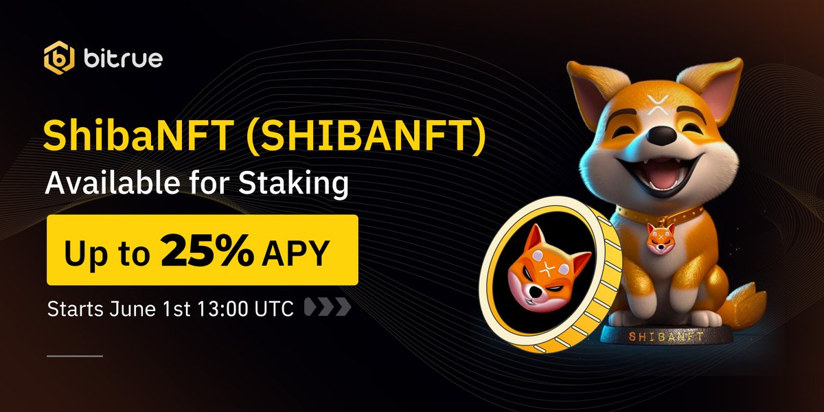 👀Need a place to stake your $SHIBANFT? <a href="/ShibaNFTXRPL/">ShibaNFT</a>

🔗Check out #Bitrue #LiquidStaking 💧 for the answer!

✅Earn up to 25% APY, with staking that is
✅Simple ✅Safe ✅Flexible
✅Available at 13:00 UTC, 1st June

👉 Details bit.ly/3INzJBi