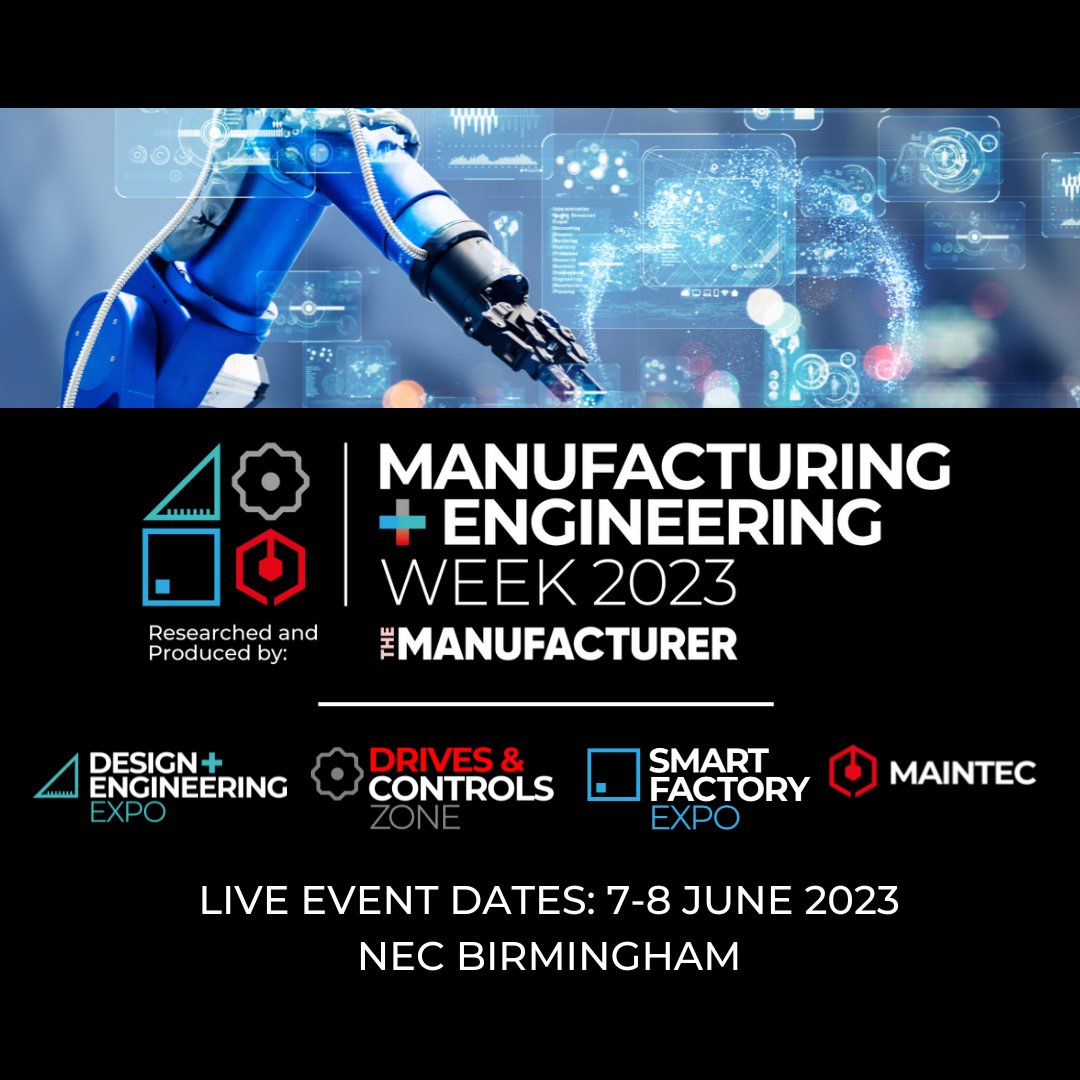bloc_digital's tweet photo. Big news – we’re going to Manufacturing & Engineering Week 2023. ⚙️See you all there at the UK's largest #manufacturing and #engineering trade show on the 7-8th June, at the NEC Birmingham.📍
Demonstrating our cutting-edge digital #solutions at #MandEWEEK23.🛠️🔍 Let's talk!💬 https://t.co/ww0iOiXLUA