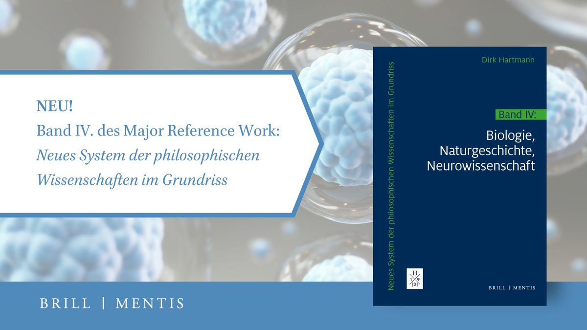 𝗣𝗵𝗶𝗹𝗶𝘀𝗼𝗽𝗵𝗶𝗲 𝘂𝗻𝗱 𝗱𝗶𝗲 𝗕𝗶𝗼𝘄𝗶𝘀𝘀𝗲𝗻𝘀𝗰𝗵𝗮𝗳𝘁𝗲𝗻

Was ist „Leben“ im Sinne der #Biowissenschaften? Fragen wie diese werden in Band IV  des #MajorReferenceWork von Dirk Hartmann einer philosophischen Analyse unterzogen.

Zum Buch: ow.ly/MqmY50OxntQ