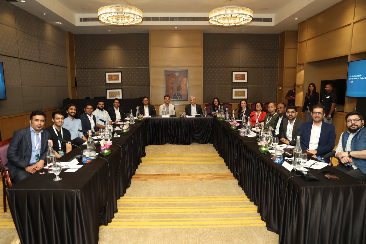 I am proud of our work to support 13 Indian #startups with access to emerging technology solutions. This initiative will create collaboration, guidance, and foster an ecosystem of innovation. news.microsoft.com/en-in/microsof…
<a href="/Accenture/">Accenture</a> <a href="/JP_Courtois/">JP Courtois</a>