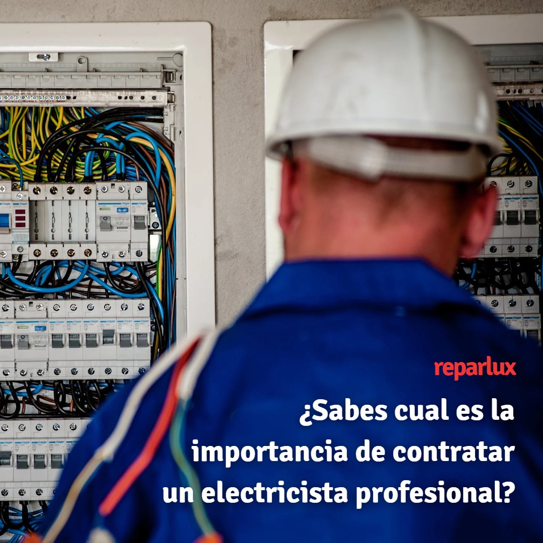 reparlux's tweet photo. SEGURIDAD Y GARANTÍAS | No es lo mismo alguien que entiende algo, que un profesional que trabaje con los códigos de seguridad necesarios y que nos ofrezca una garantía sobre los trabajos que vaya a desarrollar.

📞 | 608 667 087 o 📩 contacto@reparlux.com #electricistamadrid https://t.co/ZYXQj5L8V3