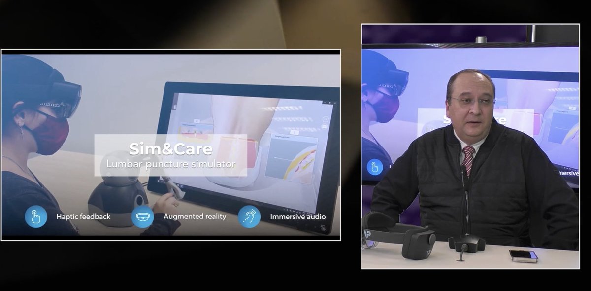 « Dès à présent, nos étudiants en #médecine bénéficient d’une #formation ultra - pratique au travers le virtuel : Atlas en #3D, Cas clinique en #haptique - Cas concret dans l’Apprentissage en #anatomo - #pathologie » #esante 
✔️Pr <a href="/LucSOLER/">SOLER</a> <a href="/VisiblePatient/">VisiblePatient</a>  #festicomsante