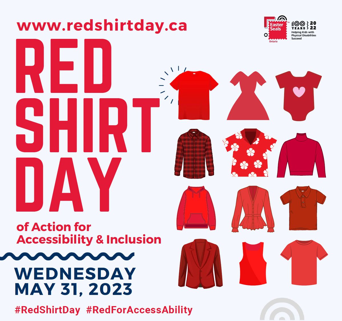 Halton Catholic DSB (@hcdsb) on Twitter photo Today is Red Shirt Day of Action for AccessAbility & Inclusion! Wear a red shirt or a touch of red today to celebrate individuals with disabilities!
๐ฃ Include the hashtags: #RedShirtDay + #RedForAccessAbility & tag <a href="/EasterSealsON/">Easter Seals Ontario</a> &@hcdsbSEAC in your photos! Today is Red Shirt Day of Action for AccessAbility & Inclusion! Wear a red shirt or a touch of red today to celebrate individuals with disabilities!
๐ฃ Include the hashtags: #RedShirtDay + #RedForAccessAbility & tag <a href="/EasterSealsON/">Easter Seals Ontario</a> &@hcdsbSEAC in your photos!
