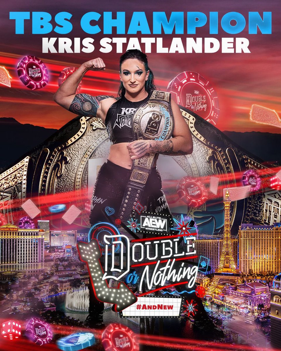 It’s Wednesday 
You know what that means! 
.@callmekrisstat is our NEW TBS Champ 
Can’t wait to see you tonight on @AEW #AEWDynamite 
You belong, Kris! 💪💪 
@AEWonTV #TBSChampion #aew