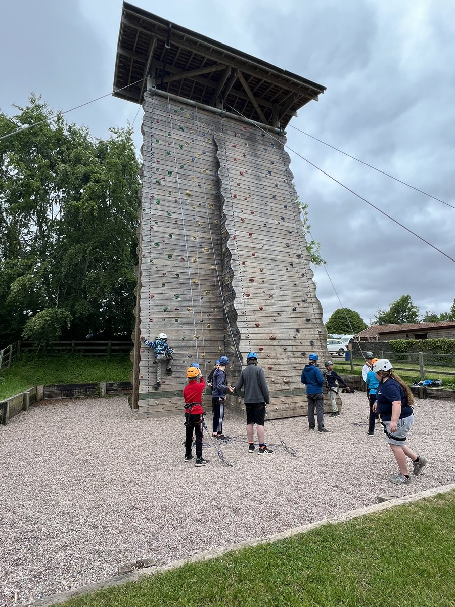 greatwoodbb's tweet photo. The Company Section lads are at Kilve Court for the day. First activity is the climbing wall https://t.co/wfKkXRV83B