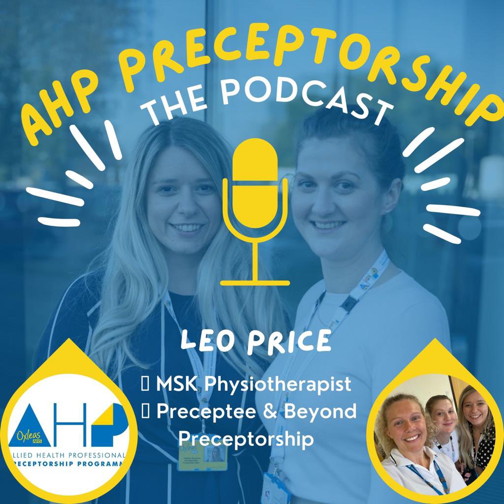 OxAHPPreceptor's tweet photo. ๐จ๐๏ธ New episode of the AHP Preceptorship Podcast out now๐๏ธ๐จ
We welcomed Leo, MSK Physio at @mpftnhs to talk about her experience with Preceptorship & Beyond๐ @thecsp
A huge thank you to @OxleasNHS comms!
Full episode https://t.co/KbETw0j8vU & https://t.co/nSNfSaRUMB https://t.co/KNWuyTvFPp