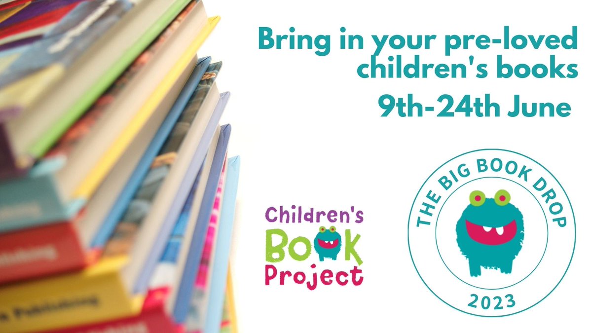 Having a half-term clear out? The Big Book Drop 2023 starts here on 9 June - we are collecting your pre-loved children's books, so the magic of their adventures can be gifted to others by @lonbookproject