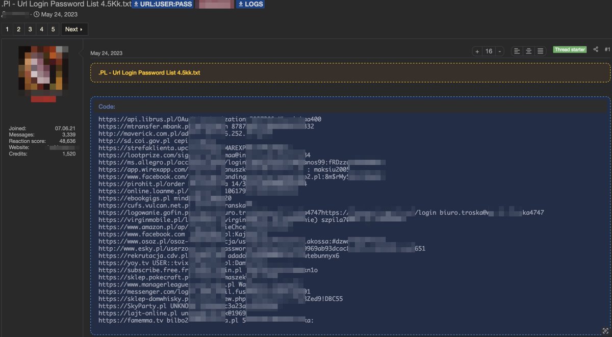 Dobra, chyba trzeba wyjaśnić kilka kwestii dotyczących tego "GIGANTYCZNEGO" wycieku z setek polskich serwisów, który tak naprawdę nie jest wyciekiem z serwisów:

niebezpiecznik.pl/post/wyciek-z-…

W tekście jest info jak się sprawdzić. Dajcie znać znajomy, niech nie panikują bez powodu.