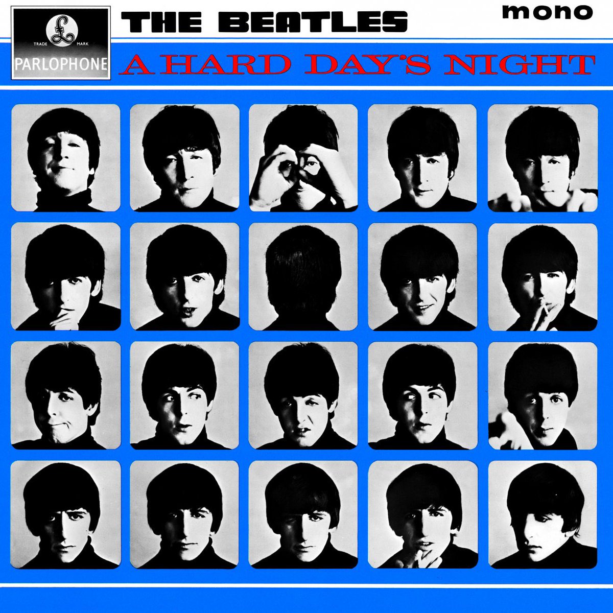 yesterdaypills's tweet photo. #Beatlesalbumcovers
Per la copertina di “A Hard Day's Night”, album di accompagnamento del primo film dei #Beatles, il fotografo #RobertFreeman realizzò nel suo studio londinese 20 giocosi ritratti di ciascun Beatle con design finale da bobina di pellicola dai diversi fotogrammi. https://t.co/GoEMtVMCqN
