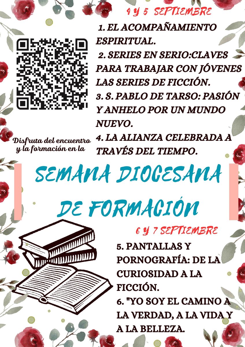 SEMANA DIOCESANA DE FORMACIÓN 2023 Os animamos a difundir y participar en la SDF 2023. Un momento de encuentro y de actualizar nuestra formación. Más información en iglesiadeasturias.org/dossier/semana…
