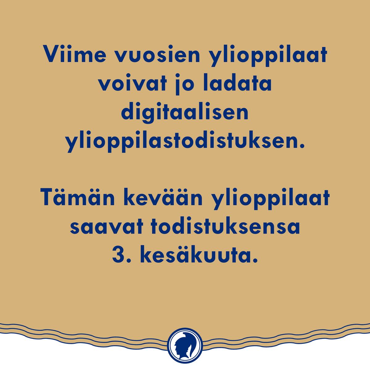 Viime vuosien ylioppilaat voivat jo ladata digitaalisen ylioppilastodistuksen <a href="/Opetushallitus/">Opetushallitus</a> Oma Opintopolku -palvelusta. ylioppilastutkinto.fi/fi/ajankohtais… #ylioppilastutkinto #lukio