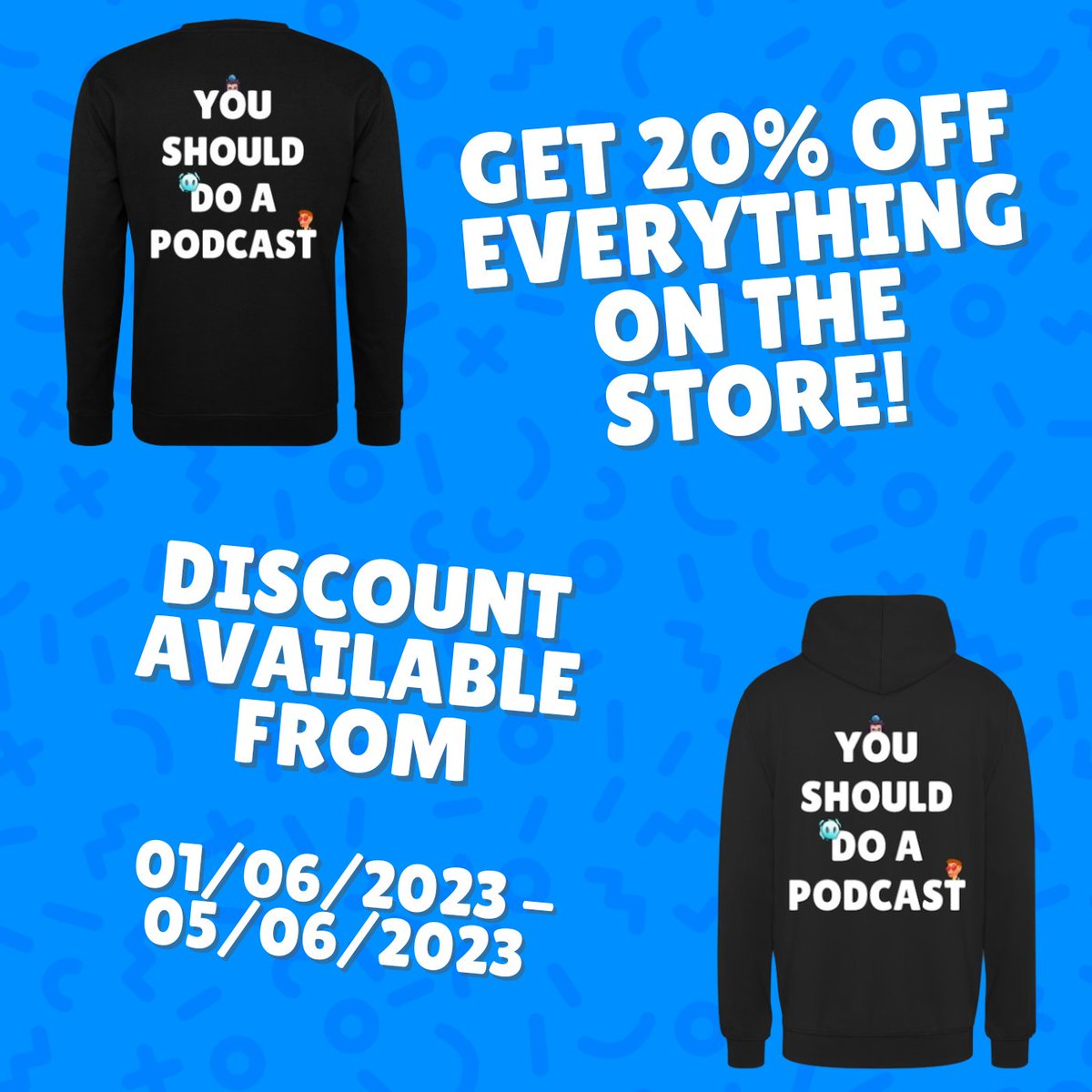 GLHFOfficialUK's tweet photo. 💙NEW MERCH DROP!💙

We've been asked to release this one since we started!

So we've decided to give you 20% off everything on the shop from today until the 5th of June!

GET YOURS HERE👇
https://t.co/bmn2YoZHT4 https://t.co/TMdymJ2hfw