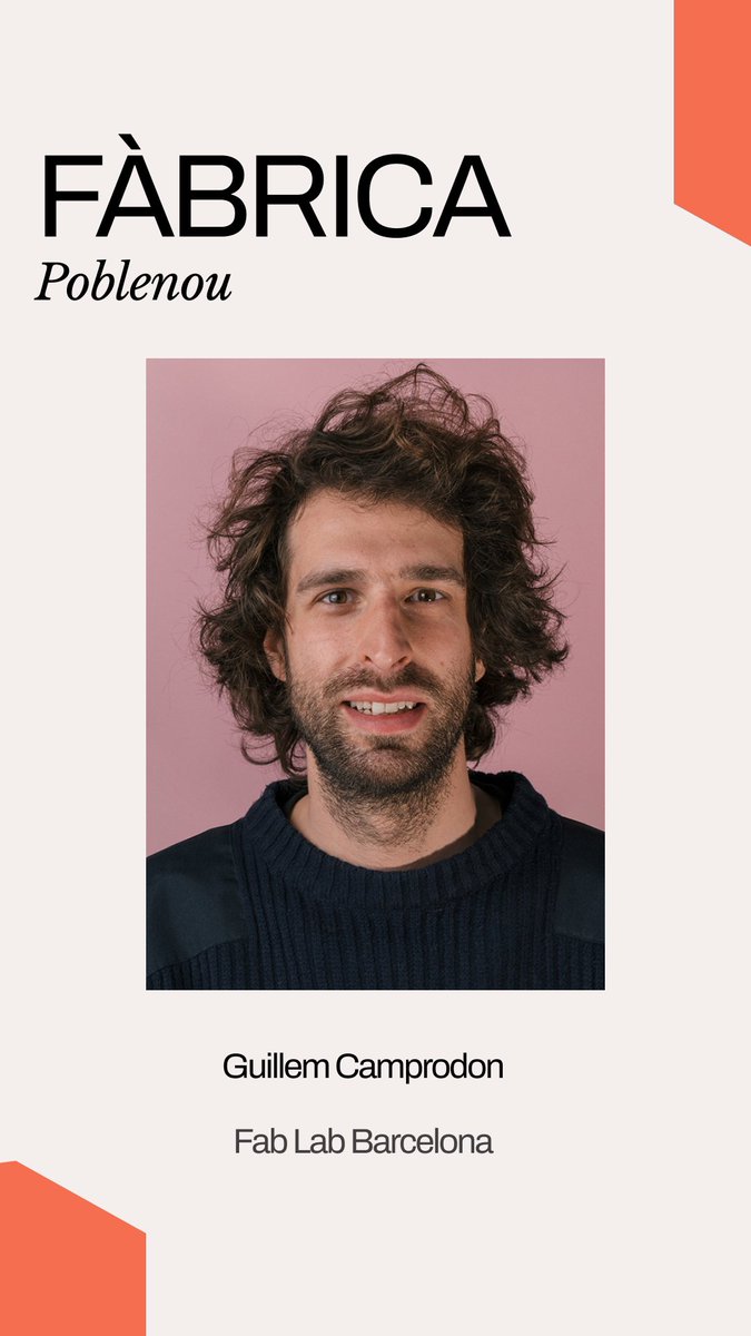 fablabbcn's tweet photo. 🗣️ Amb Guillem Camprodon: director del #FabLabBarcelona, referent de la xarxa internacional de Fab Labs. Com a investigador ha format part de múltiples projectes de recerca europea. A més, és professor al Màster en Disseny per Futurs Emergents #MDEF amb @IAAC i @ElisavaBCN https://t.co/u4YdpsI0cD