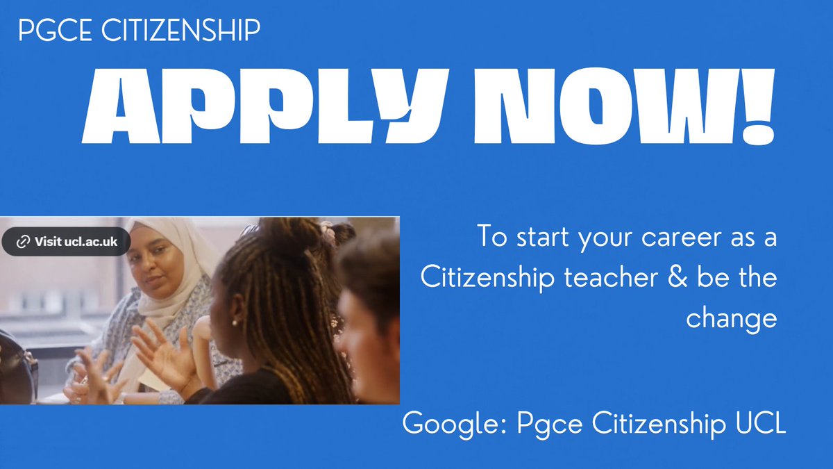 Citizenship PGCE @ IOE tweet media