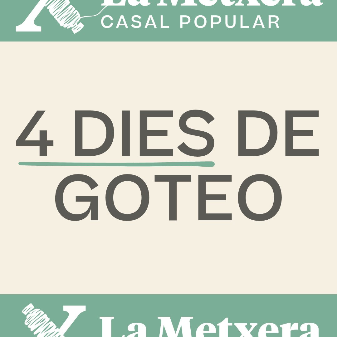 ‼️Només queden 4 dies de Goteo‼️

Sembla que s'acosten temps difícils a Cardedeu i arreu, que algunes coses deixaran de ser tal i com les coneixem🌩️. Sembla que un espai de socialització i de politització, un espai ⤵️