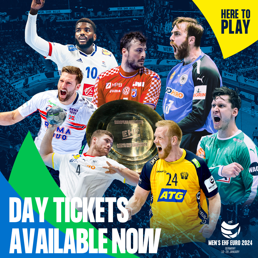 Day tickets 🎫 are now ON SALE 🔥 

🎫 eurohandball.com/all-tickets/

#ehfeuro2024 #heretoplay @DHB_Teams