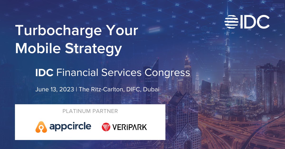 We’ve taken our place at IDC Financial Services Congress 2023 as Appcircle! 🚀
 
You can also visit Appcircle booth during the event to learn more about us!🎯

If you get the chance, we highly advise you not to miss this event which will take place at Ritz Carlton DIFC Dubai on…