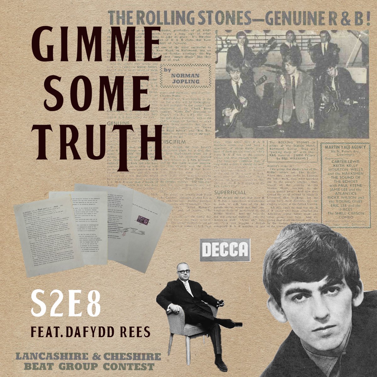 Season 2 finale! Forget what you think you know about how George Harrison helped to sign The Rolling Stones to Decca Records in May 1963. I am joined again by Dafydd Rees @1963_Beatles to discuss our new research. @OmnibusPress gimmesometruth.podbean.com/page/2/ #Beatles #TheBeatles