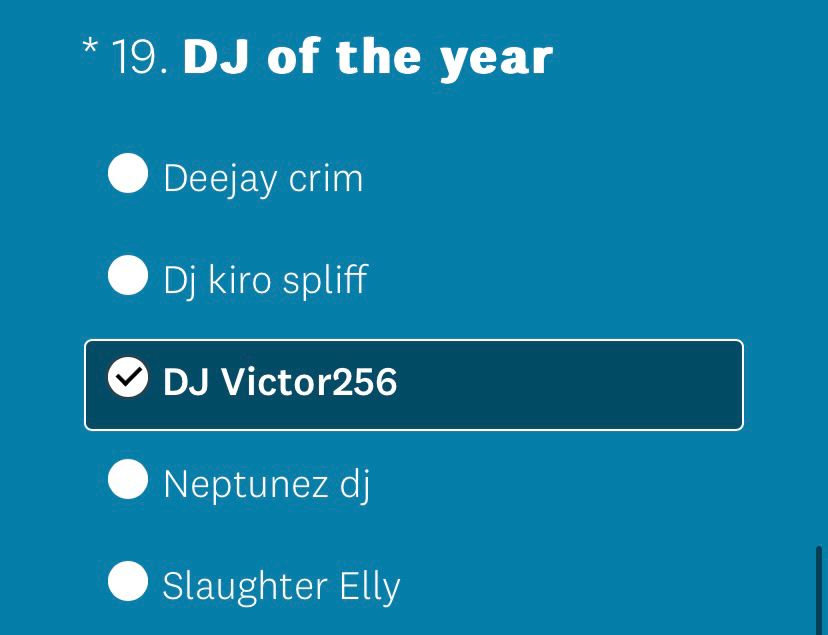 Let's vote for @DJVictor256 
surveymonkey.com/r/2F3792H