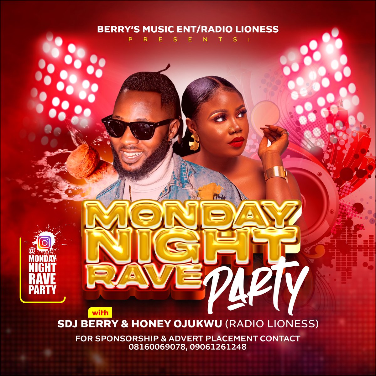 HoneyOjukwu's tweet photo. Our Superstar Club & Radio DJ @sdj_berry & our Superstar Radio Lioness herself @HoneyOjukwu on @CoolFMPH presents โ Monday Night Rave Party Port Harcourt!!!
Date: 19th June 2023
Time from 8 pm fam!
Venue : Maximus ( 41 Woji Road, PHC )
#changingthenarrative #everydayisaparty https://t.co/w1w6jSwdbF