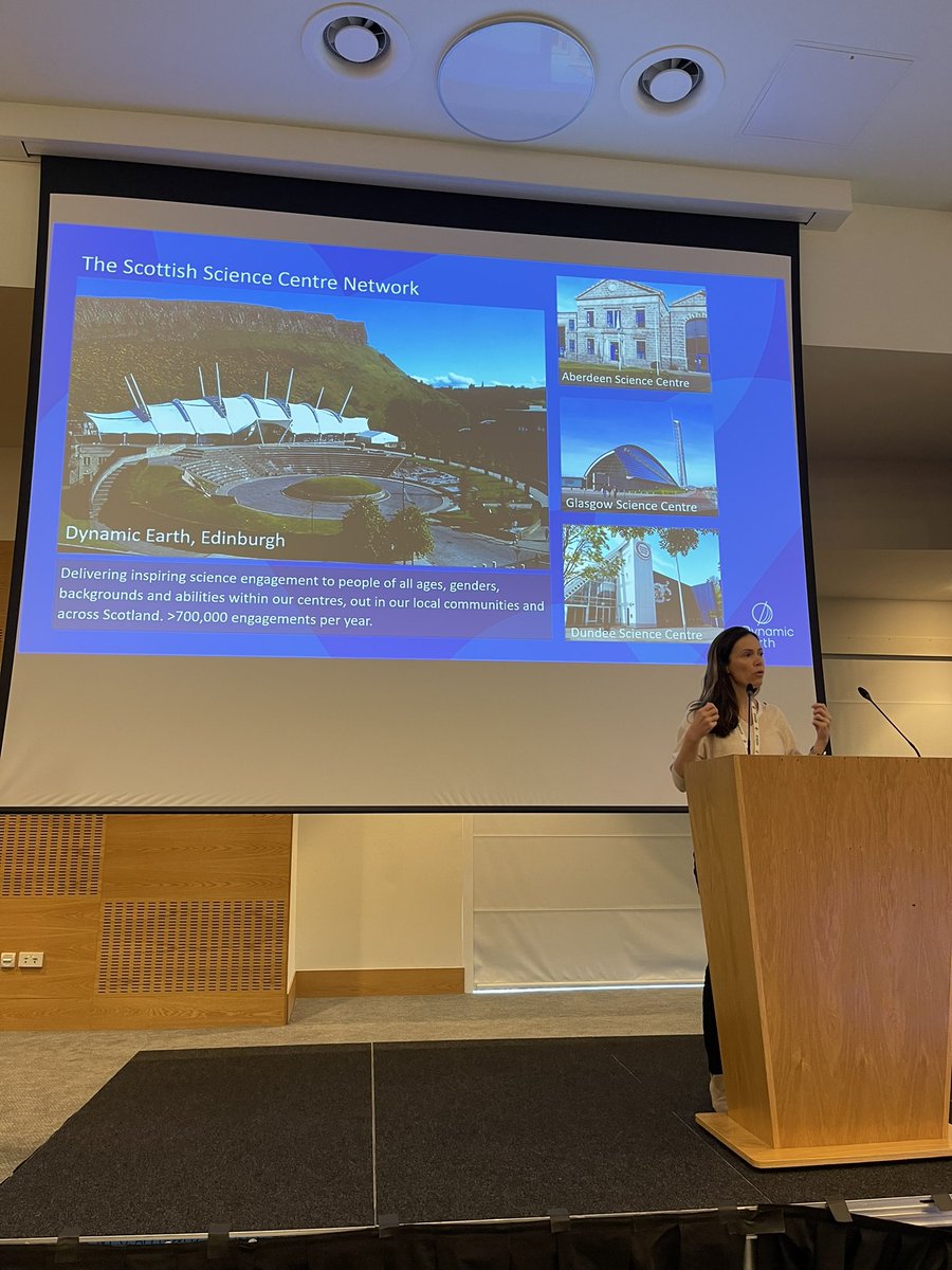 Great start to the corals and society session with a keynote by Scientific Director Hermione Cockburn from @ourdynamicearth - ocean literacy and connecting to the marine environment