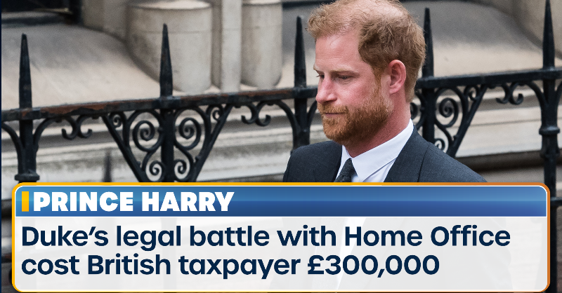TalkTV's tweet photo. Prince Harry has been labelled a "total disgrace" by royal expert Charlie Rae as it is revealed his legal battle with the Home Office cost the taxpayer £300,000.

How do you feel about this?