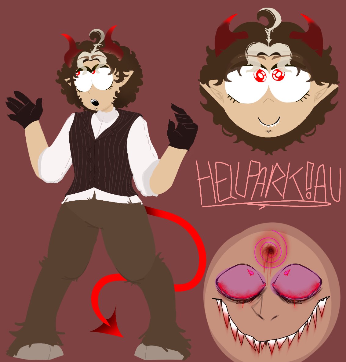 H0AXXE_LEXT0NNE's tweet photo. // #spoc #southparkAU #southparkfanart #hellpark #hellparkau #hellparkoc
#losergang is makin their ocs into hellpark, so I was like WHY NOT DO IT TOO?? ๐คญ๐ฅ
Yawl dont mind how long this took I'm gonna go blue now grgrggrr....๐ญ๐ https://t.co/1WcXdsSOD6